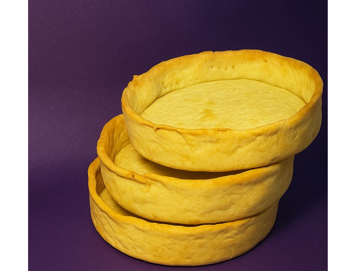 Bases de tartas individual keto precocidas