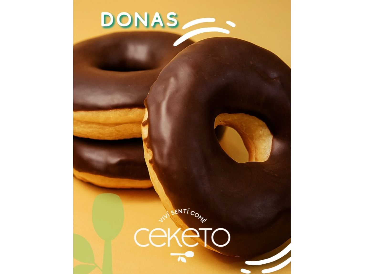 Donas  keto  con baño de chocolate sin azucar