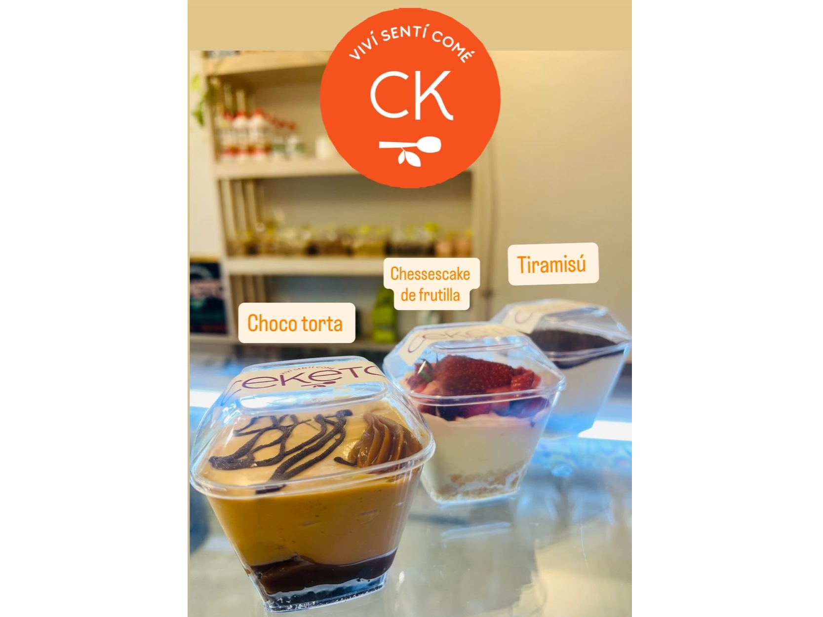 Postres individuales Keto / low carb