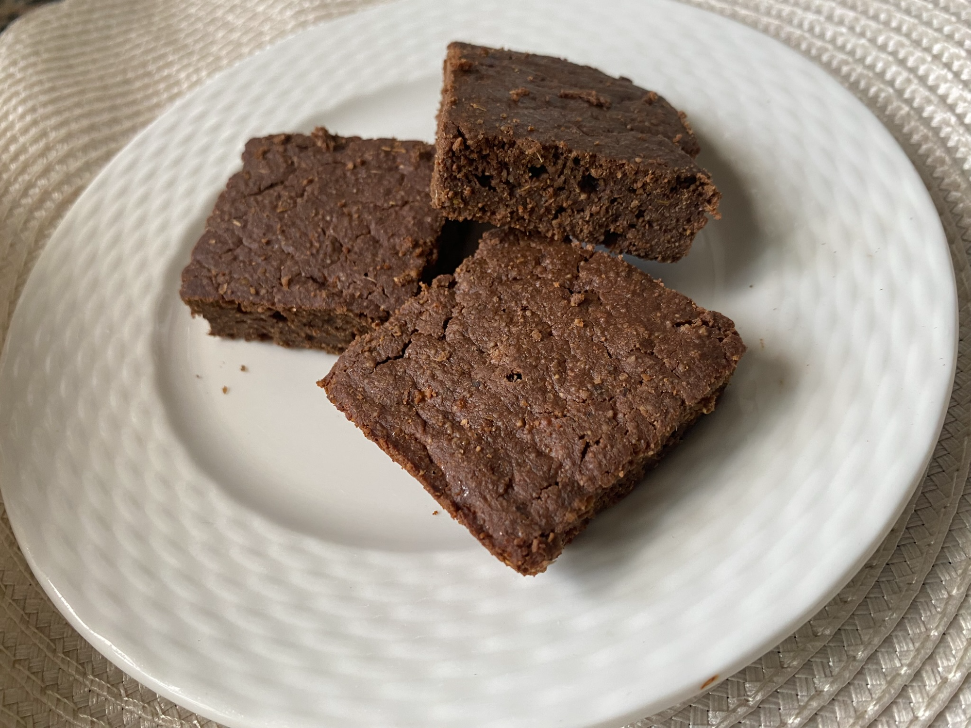 Brownie de cacao y manzana
