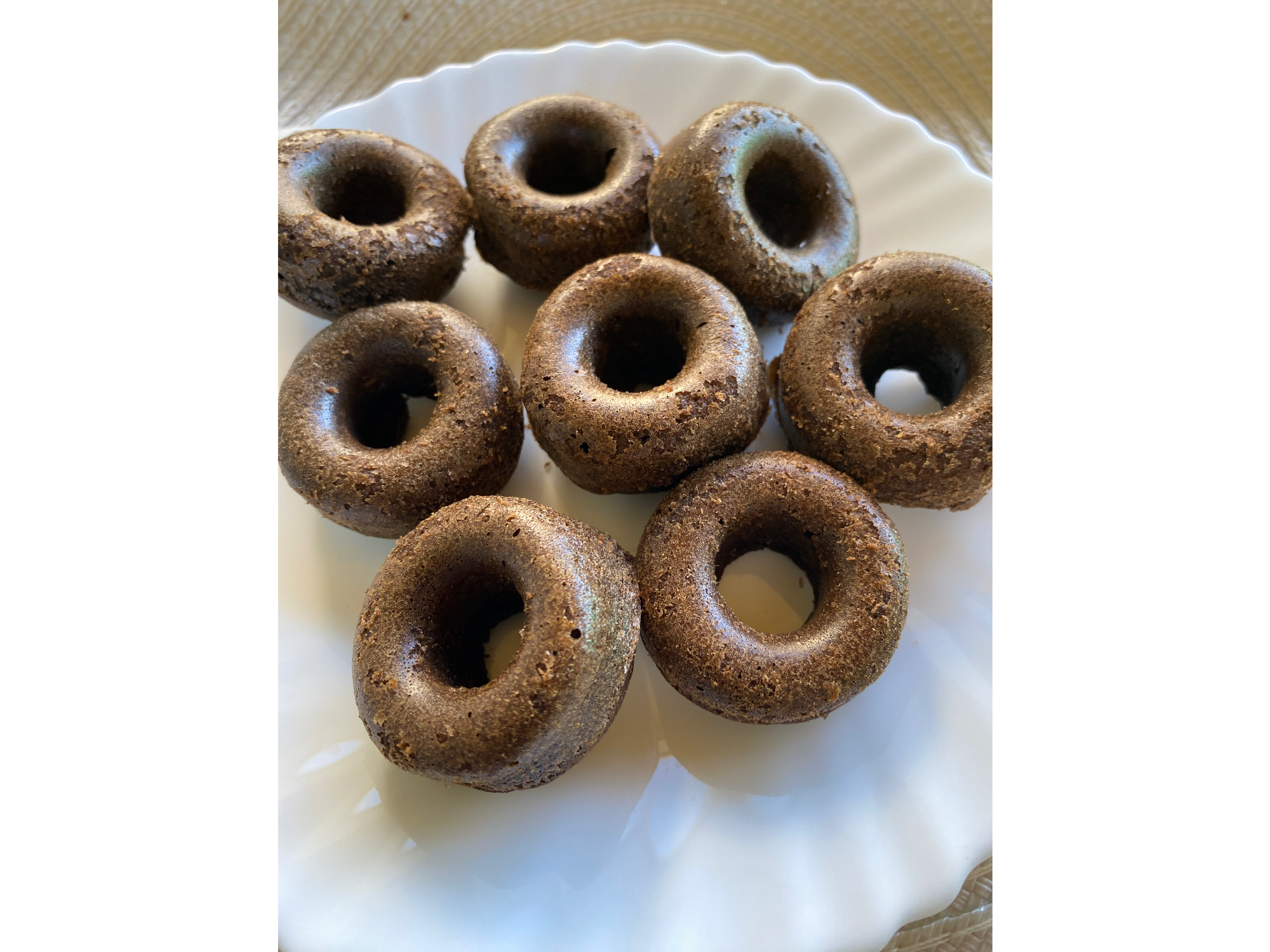 Donitas de banana y algarroba