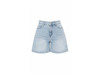 SHORT MOM TIRO ALTO CELESTE LOCALIZADO