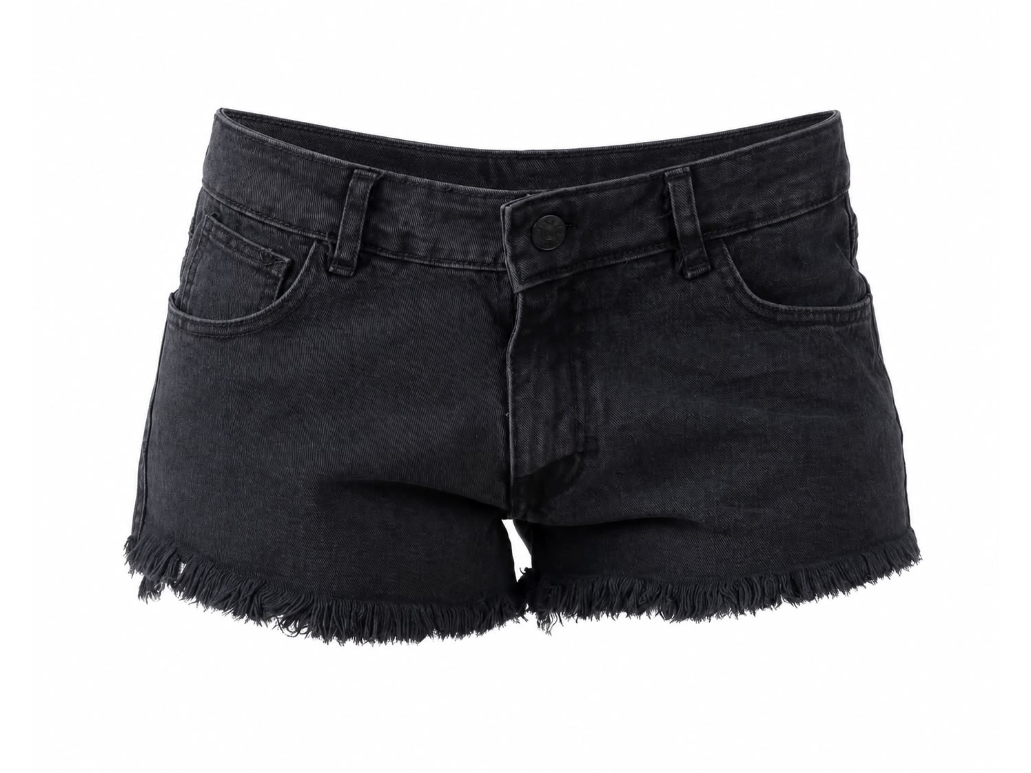 SHORT TIRO MEDIO NEGRO GASTADO