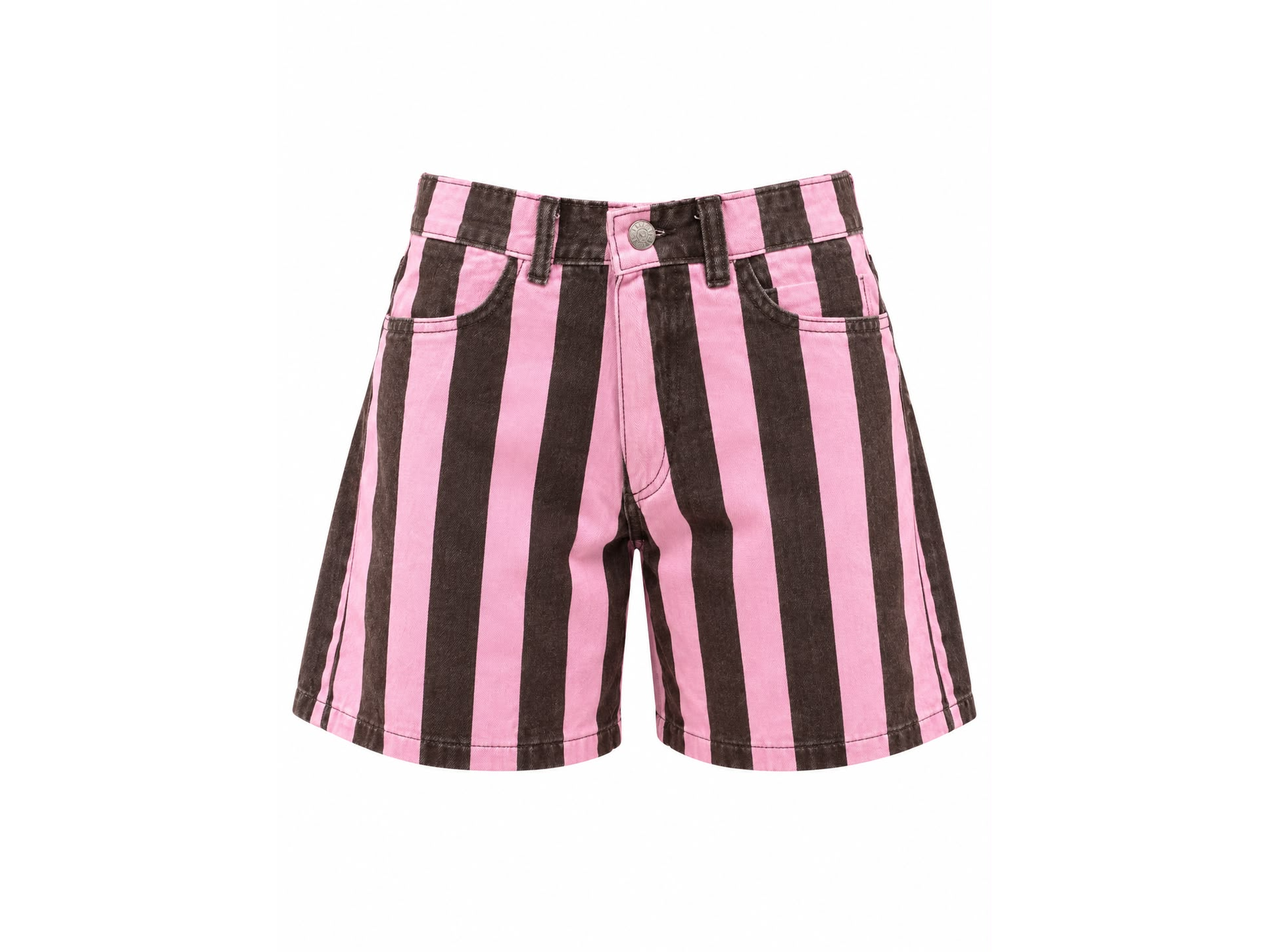SHORT MOM TIRO ALTO MOKA ROSE