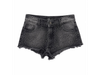 MINI SHORT TIRO BAJO NEGRO GASTADO CON STRASS