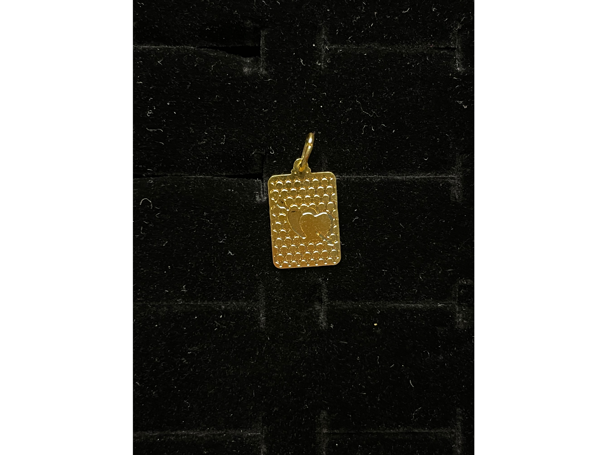 Dije medalla corazón