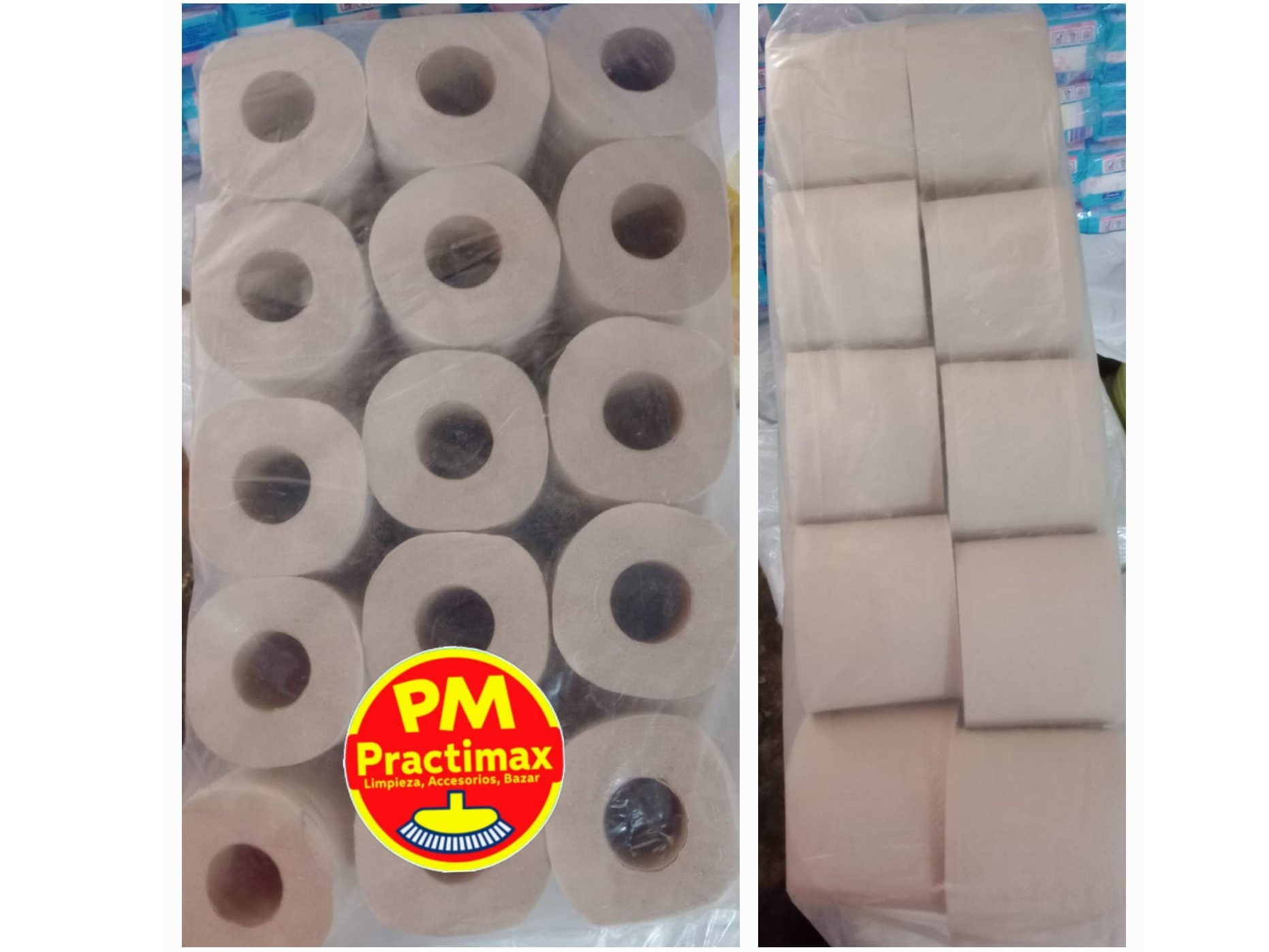 PAPEL HIG. NATURAL DESNUDO 30X90 M