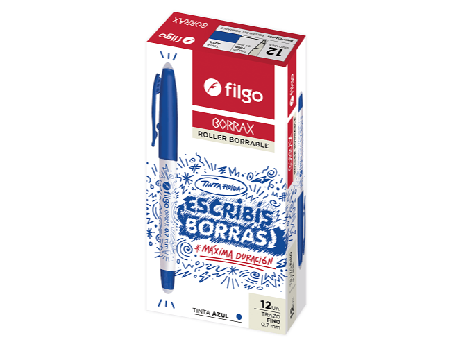 BIROME BORRABLE AZUL "FILGO"