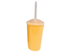 VASO PLÁSTICO C/ TAPA Y SORBETE