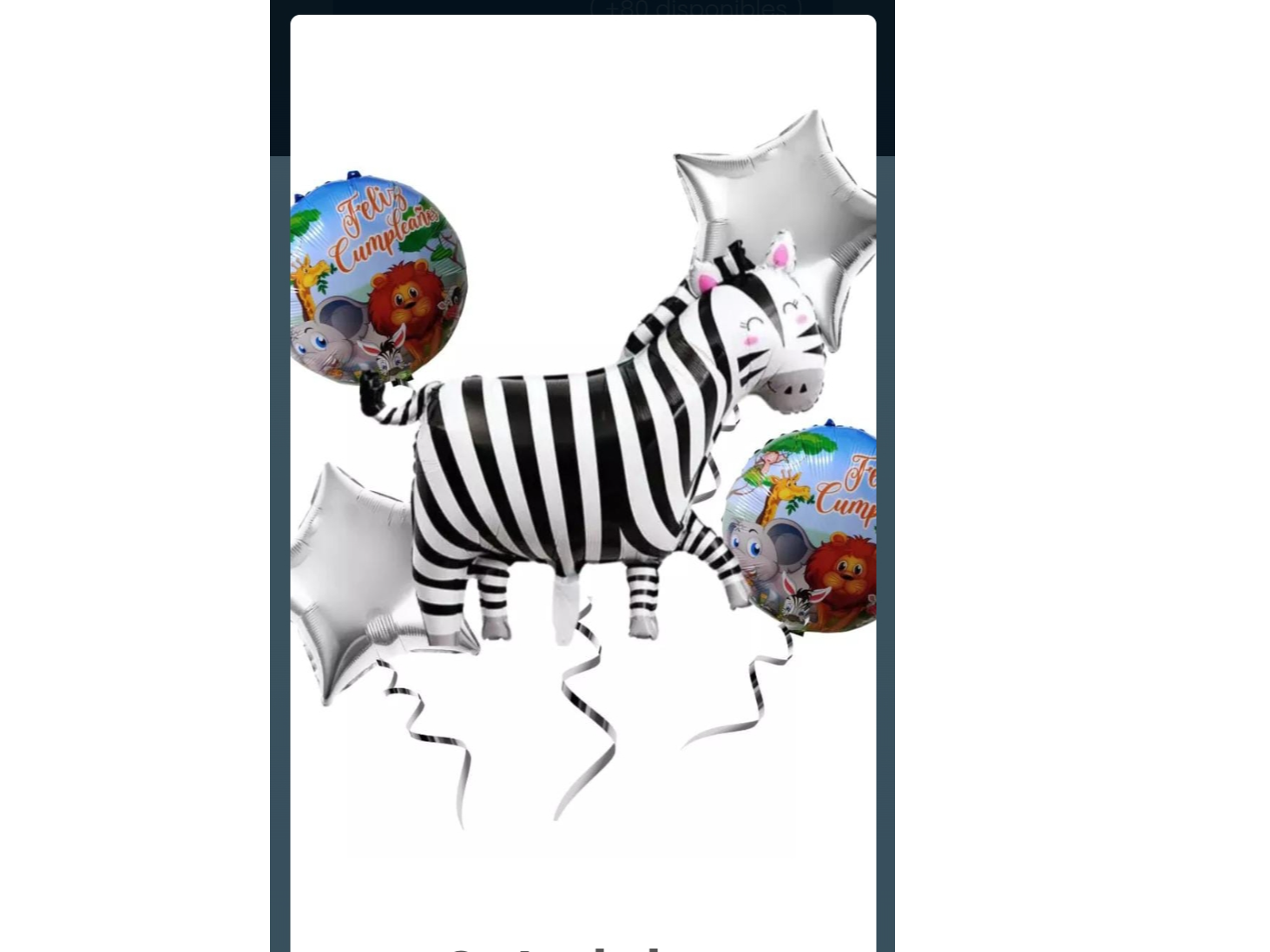 SET GLOBO ANIMAL CEBRA