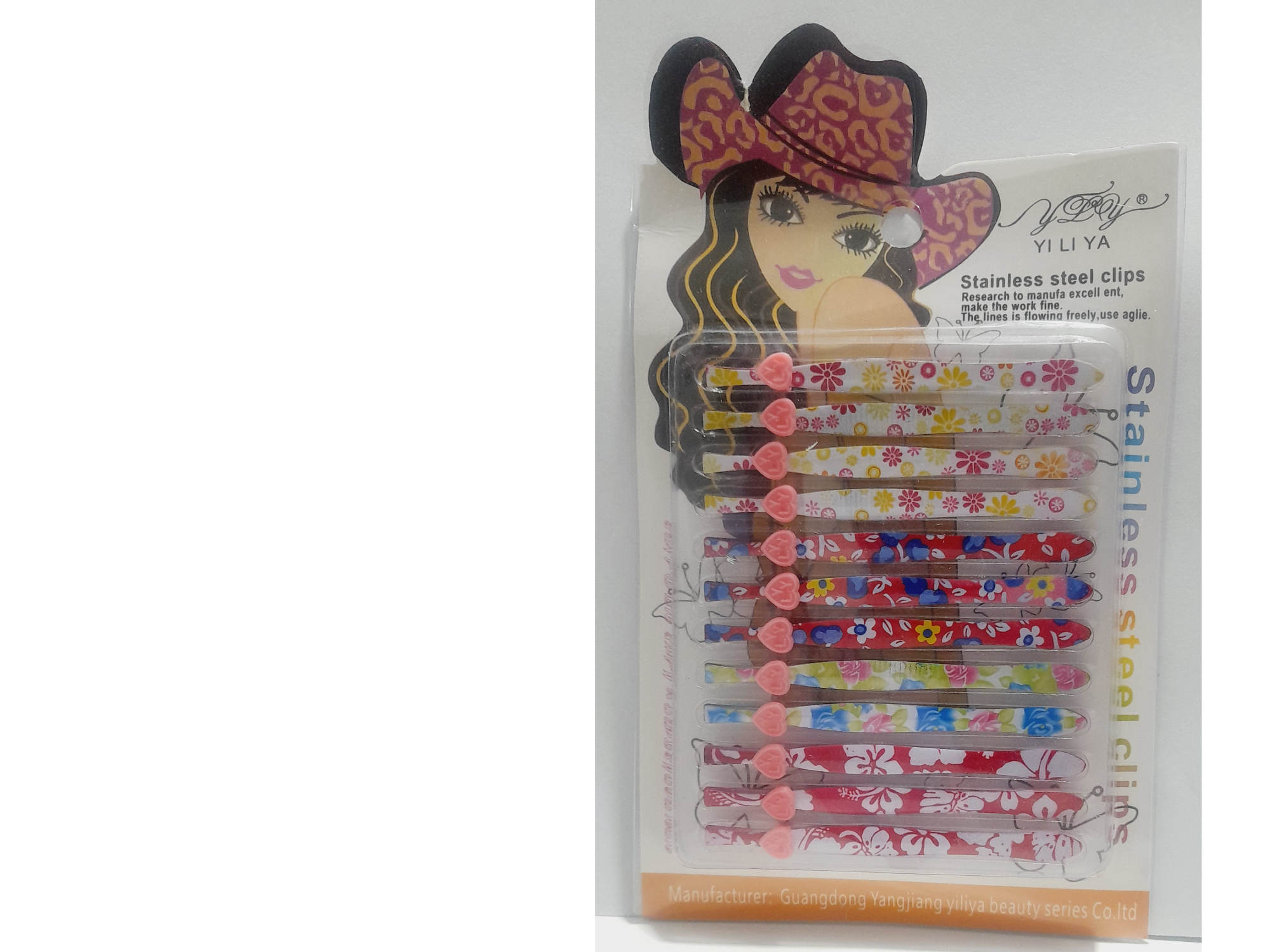 PINZAS DE DEPILAR  COLOR  X 12