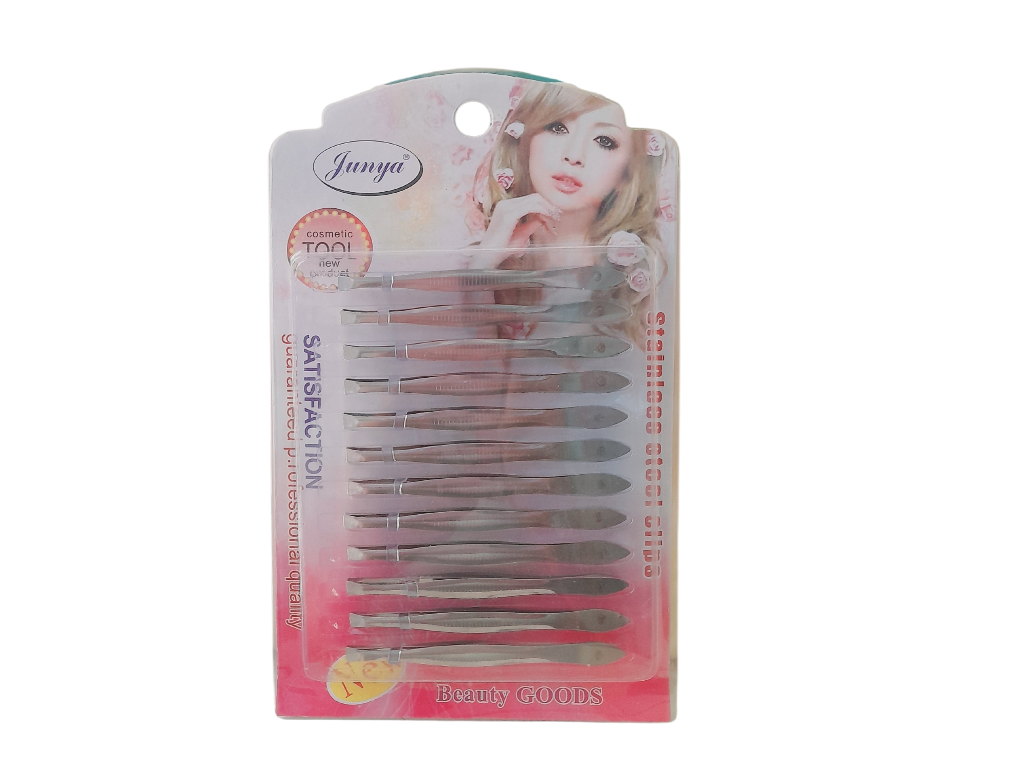 PINZAS DE DEPILAR SIN COLOR BLISTER X 12