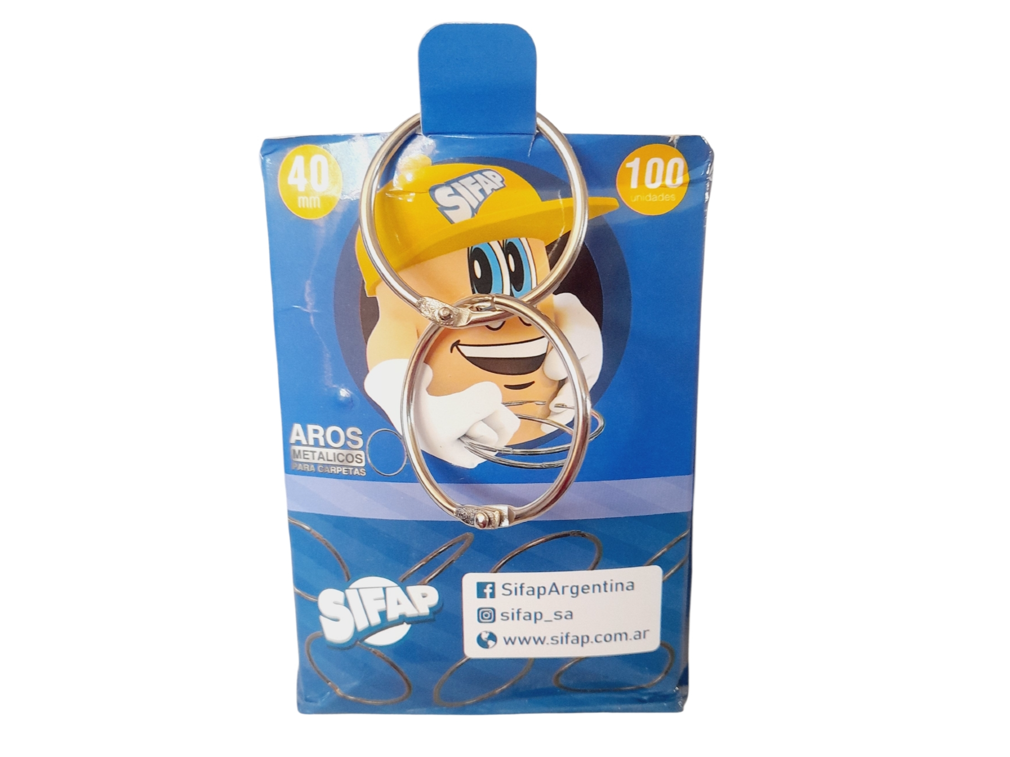 AROS METÁLICOS PARA CARPETA 40 MM