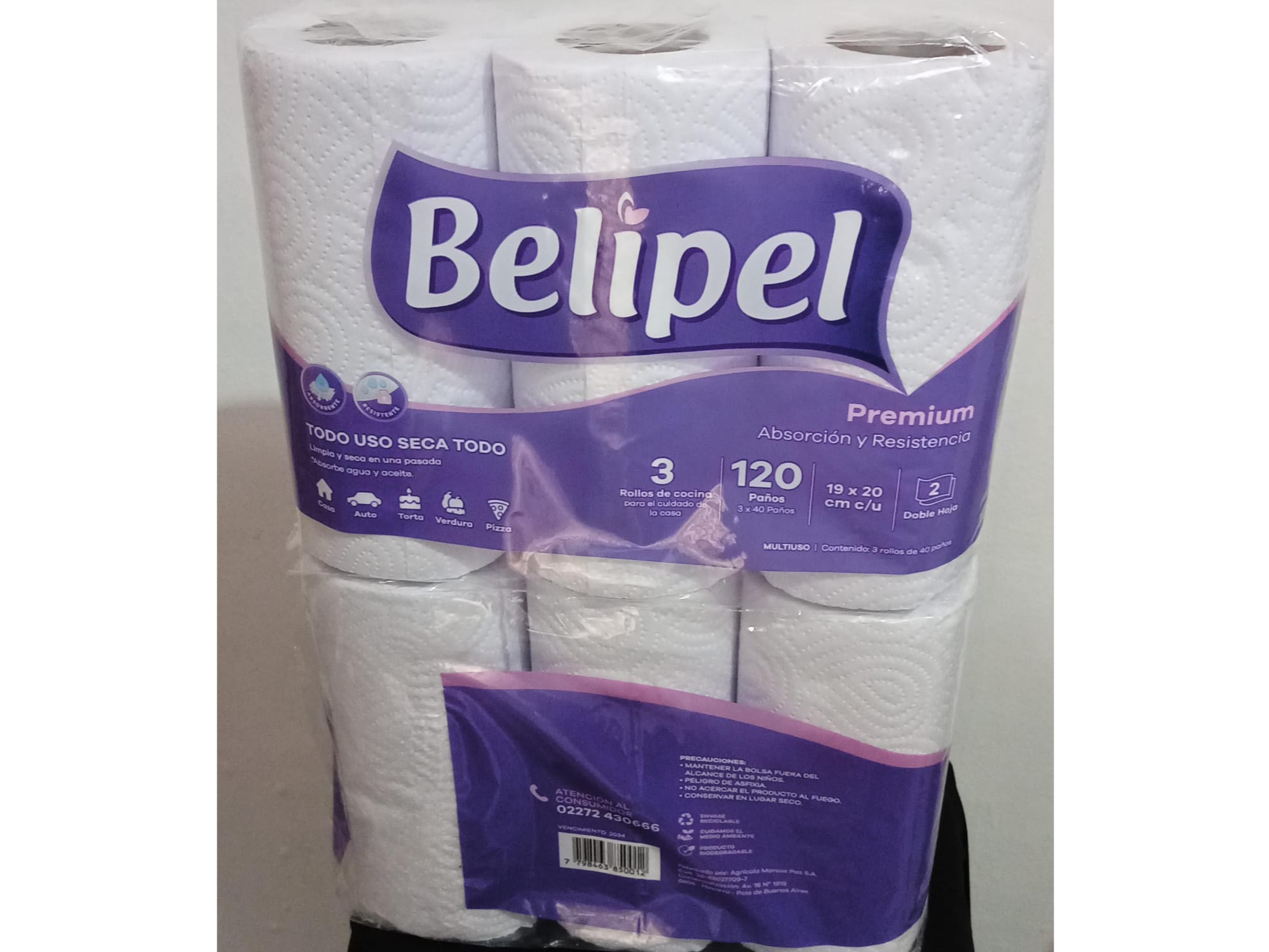 SERVILLETA DE PAPEL 10x 3x40 PAÑOS