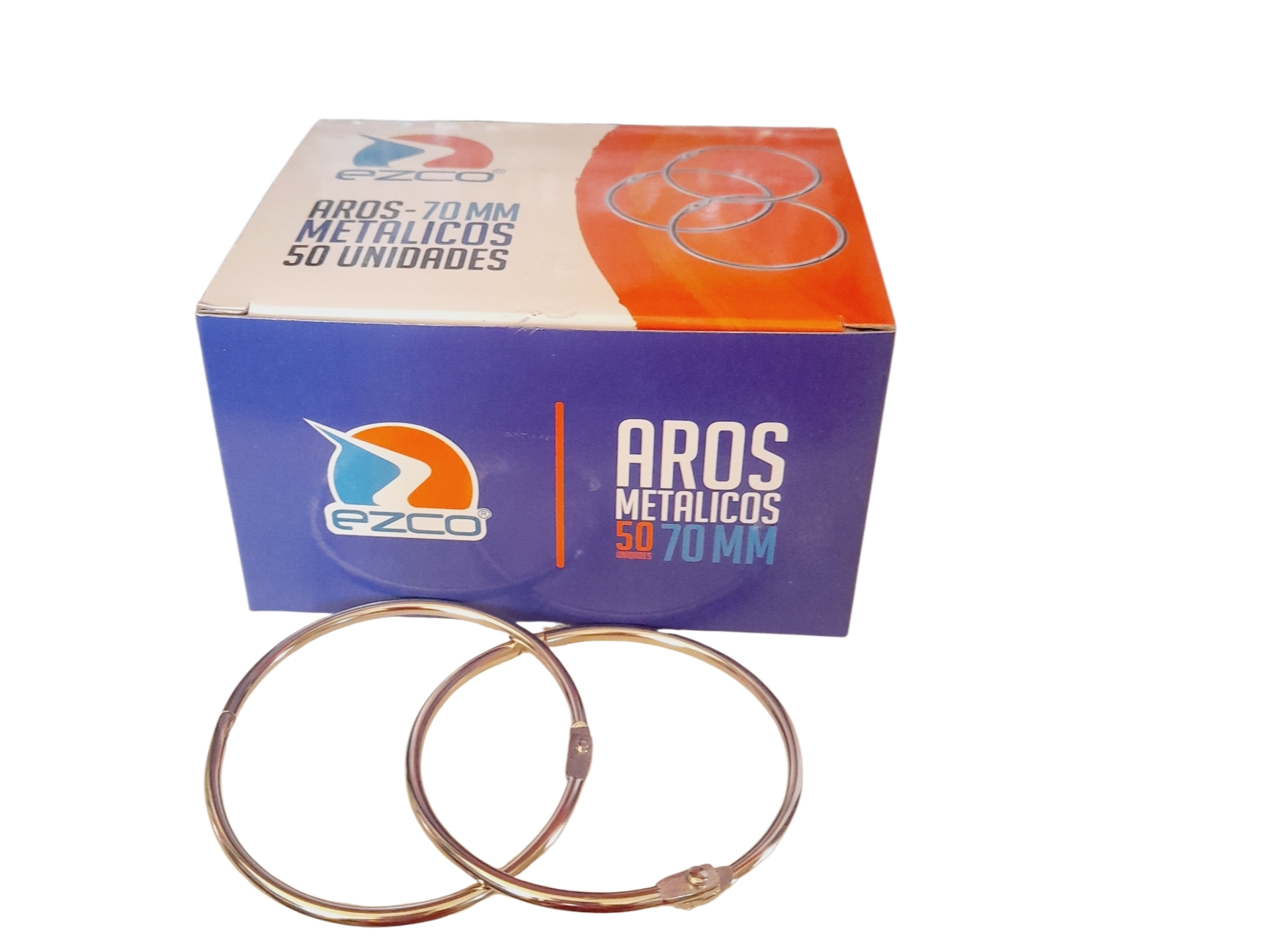 AROS METÁLICOS PARA CARPETA 70 MM