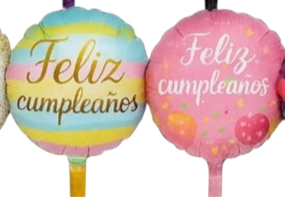 GLOBO FELIZ CUMPLEAÑO REDONDO