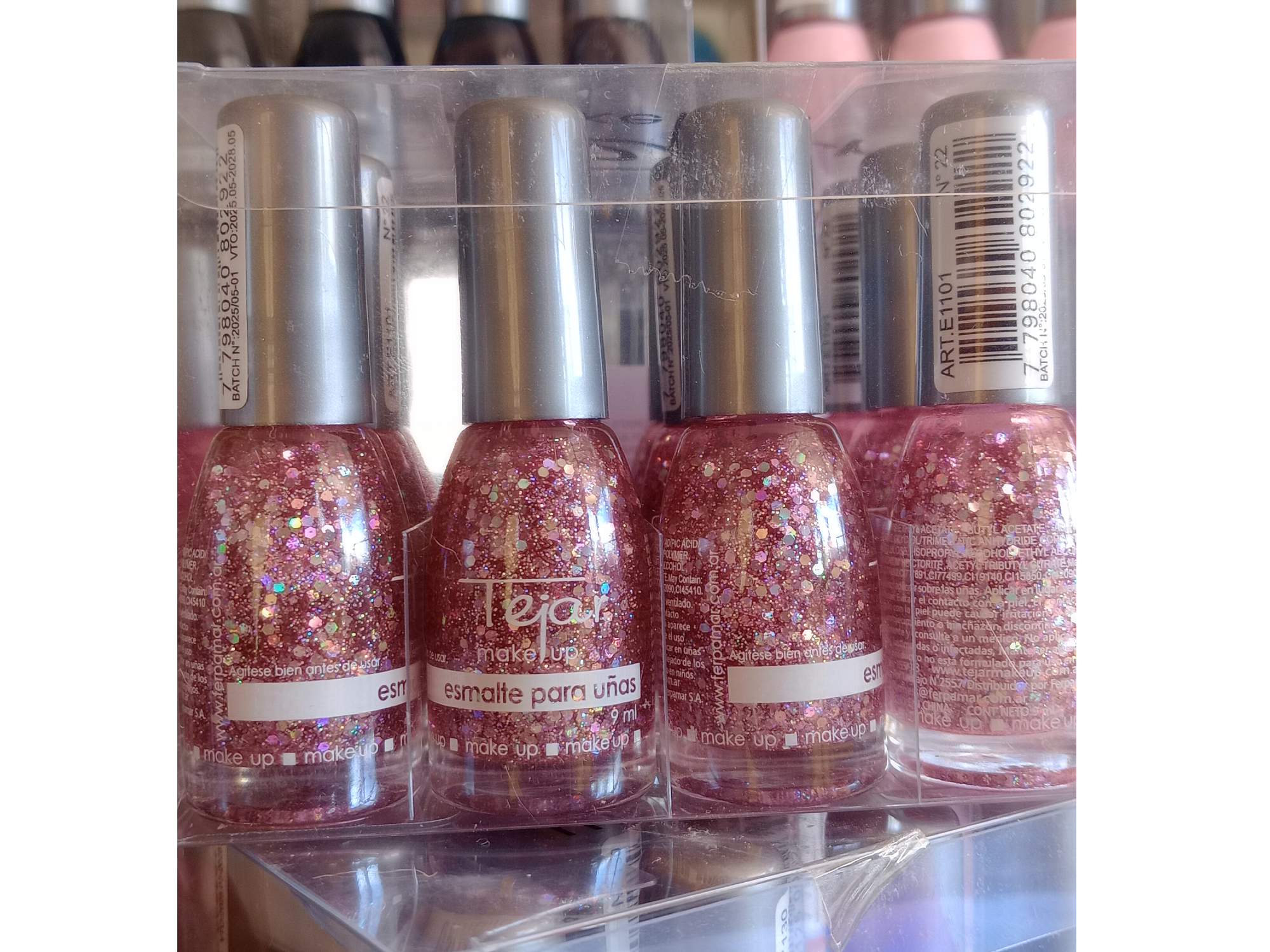 ESMALTE X 12 "Tejar" con gliter