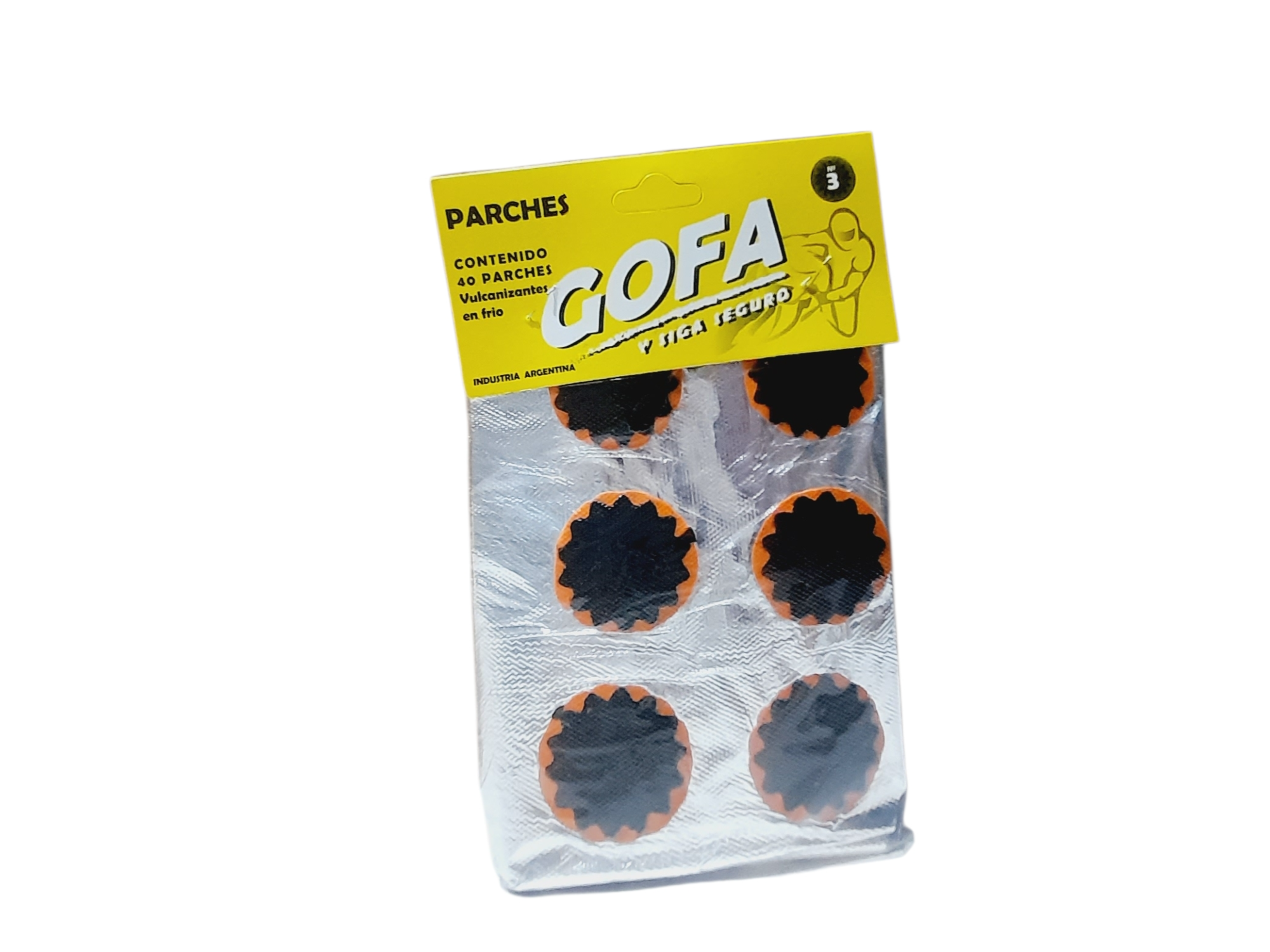 PARCHE N° 3  CONTIENE  40 PARCHES