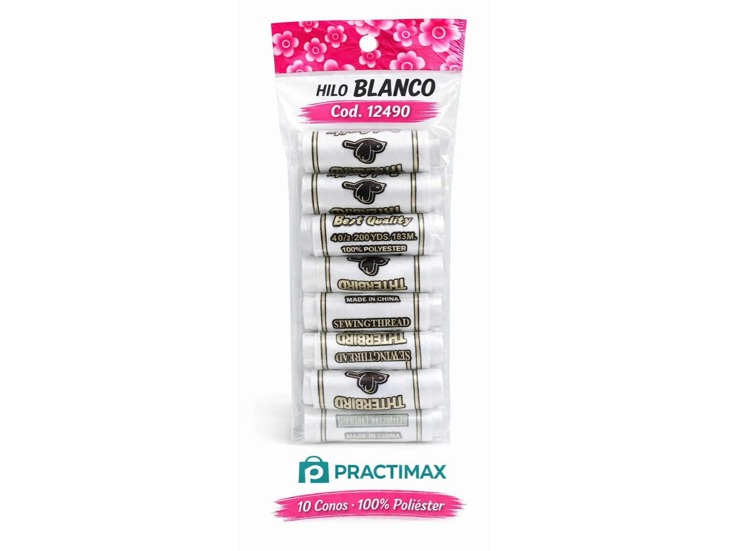 HILO DE COSER X 10 BLANCO