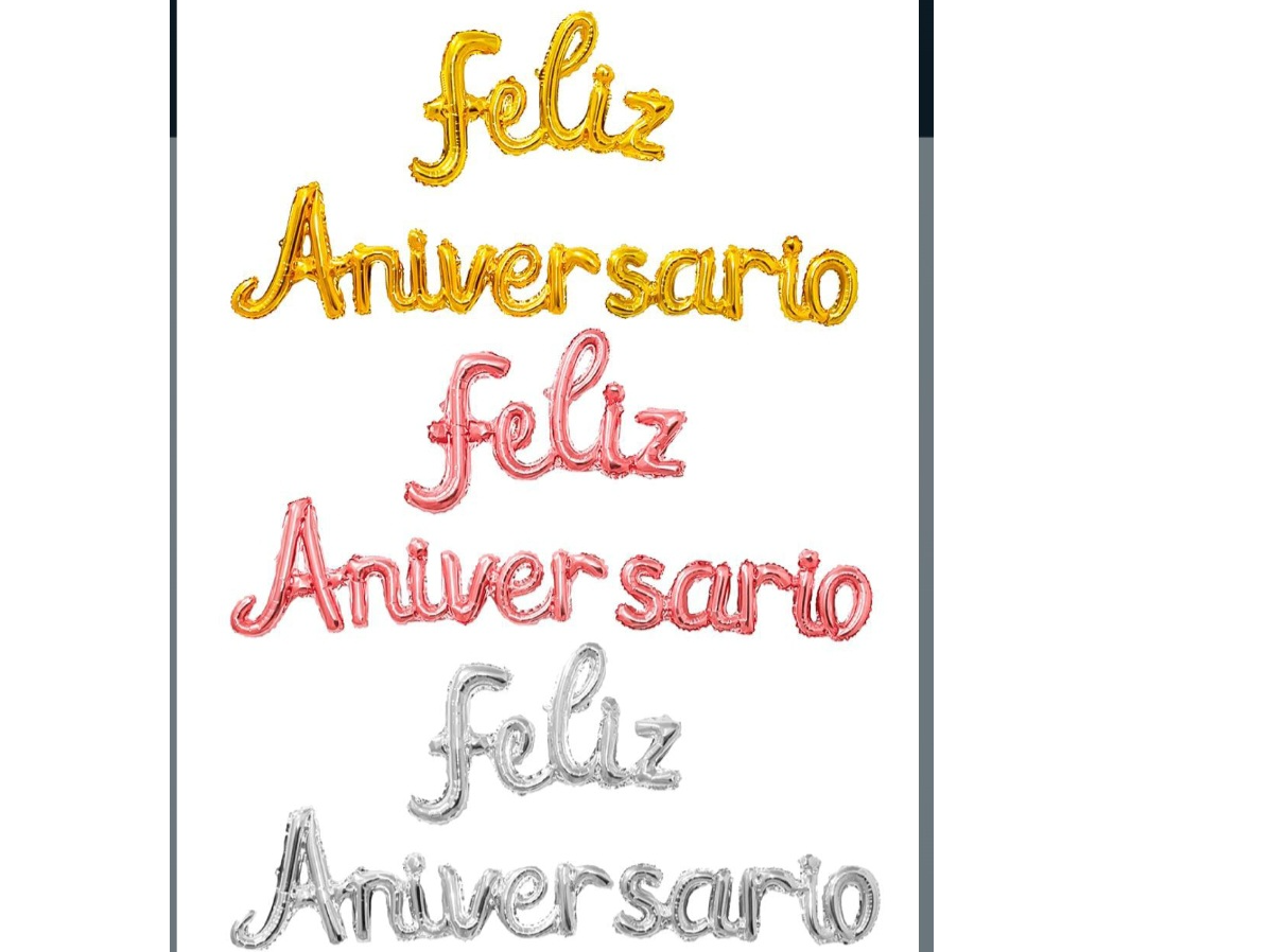GLOBO FELIZ ANIVERSARIO