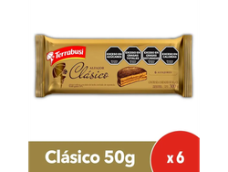 Alfajor Terrabusi Chocolate Clásico 300 Gr - 6 U