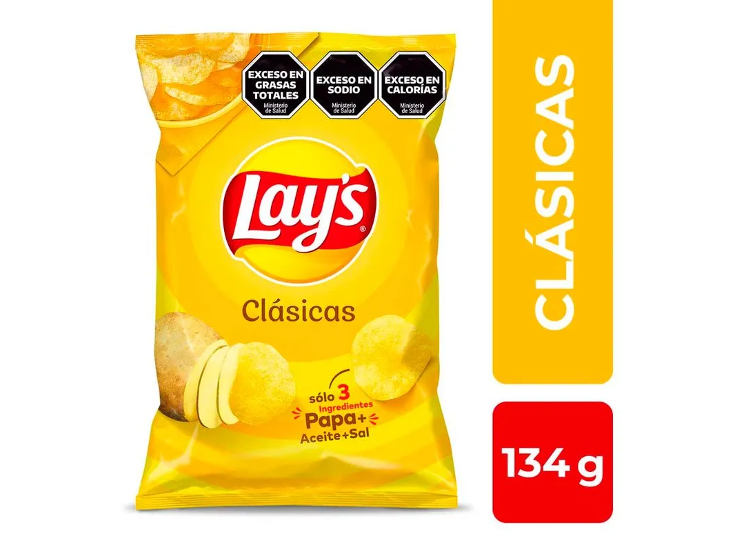Papas Fritas Lays Clásicas X 134 Gr