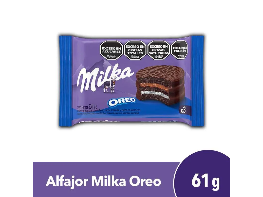 Alfajor Triple Milka Oreo 61 Gr