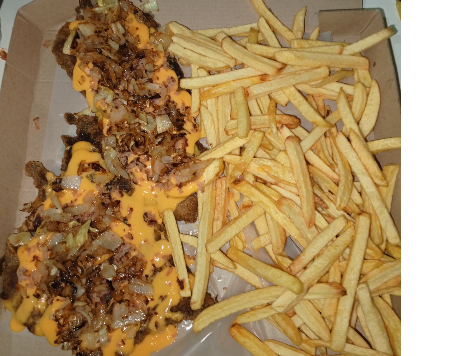 XL cheddar bacon y cebolla (para dos personas)