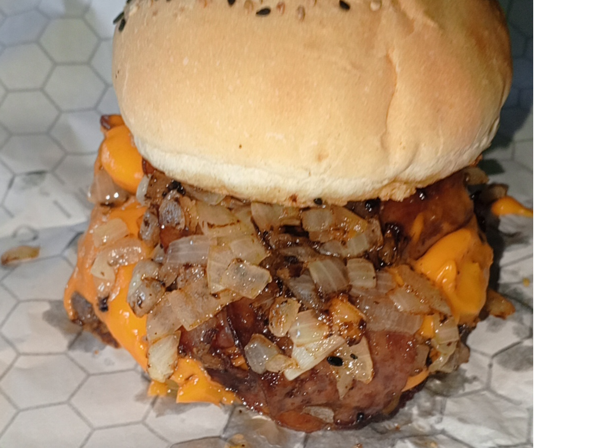 Doble bacon y cebolla