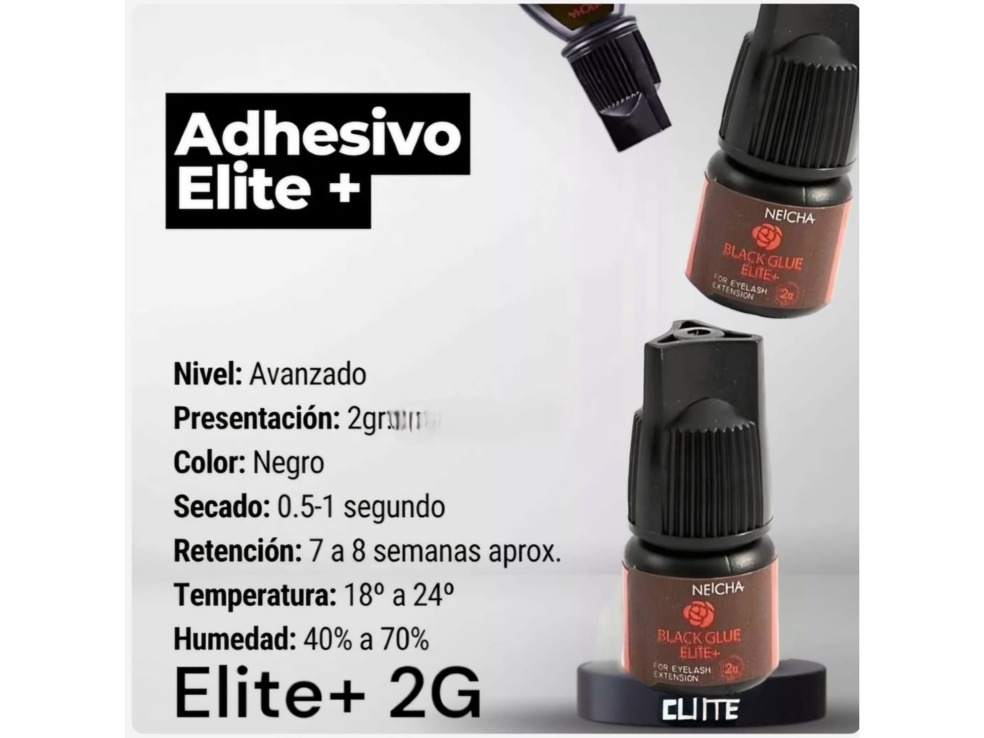 Neicha Adhesivo Elite secado 0.5-1 seg x 2 gr