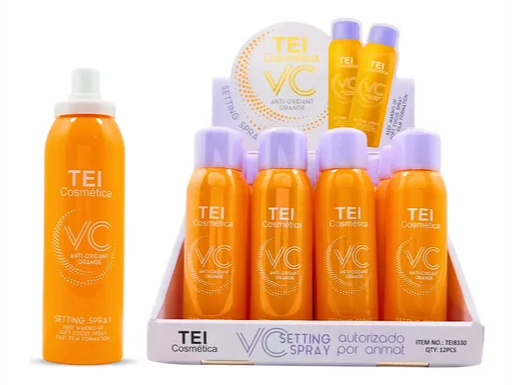 Tei Fijador Spray de maquillaje con Vit C x 180 ml