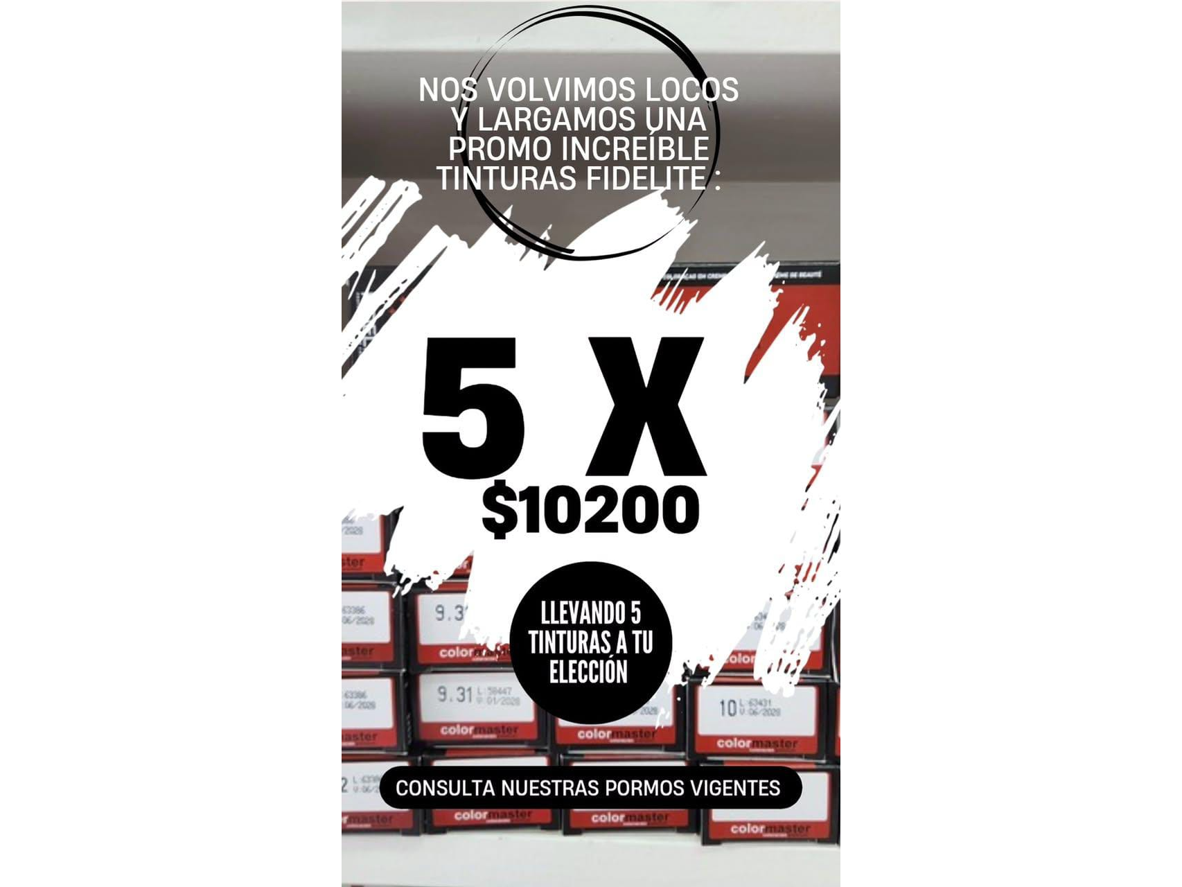 Promo Tintura Fidelite x 5 pomos 60 gr