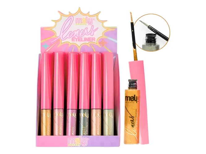 Mely delineador  eyeliner liquido   brilloso
