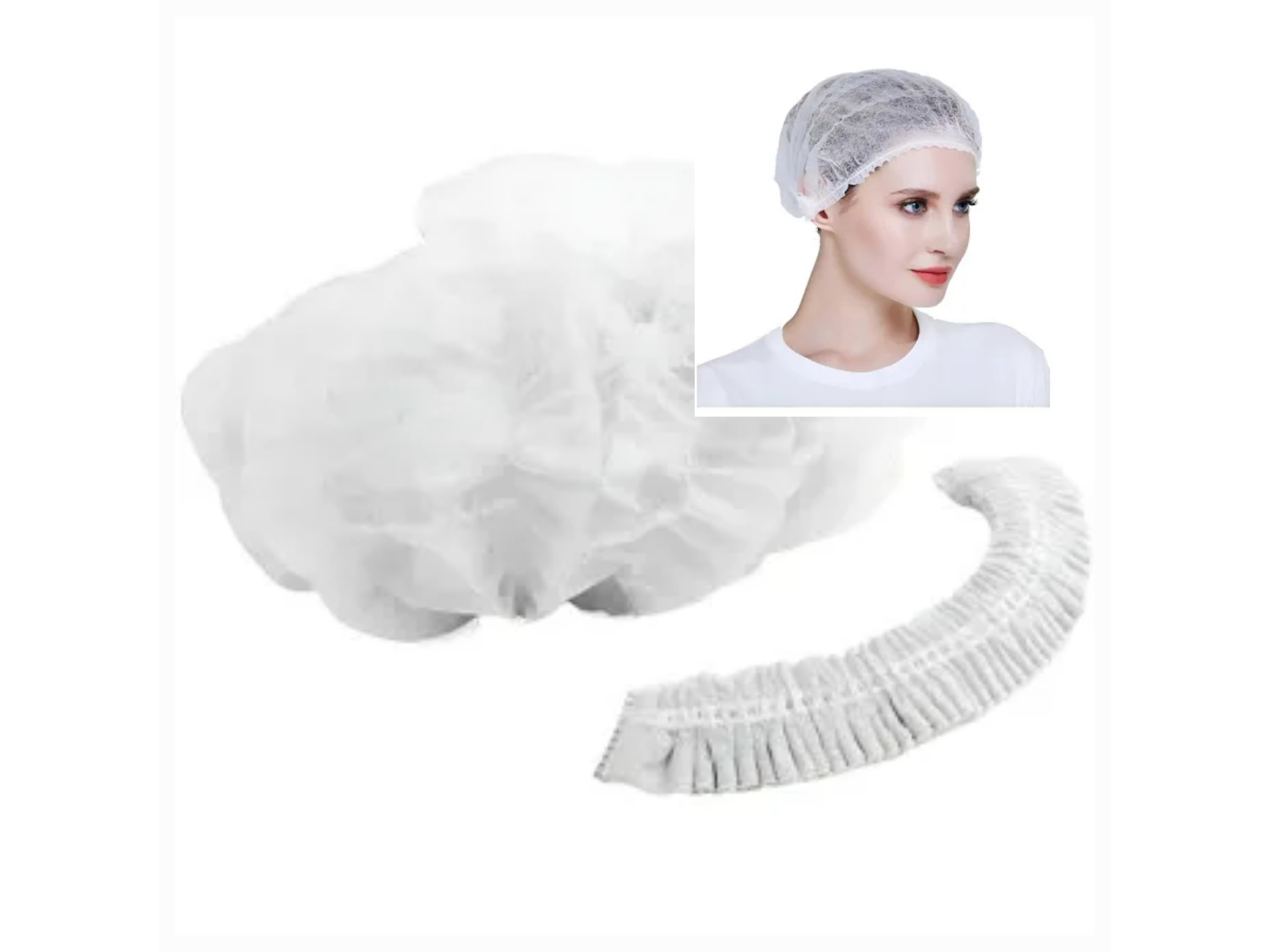 Cofias descartables plisadas x 1