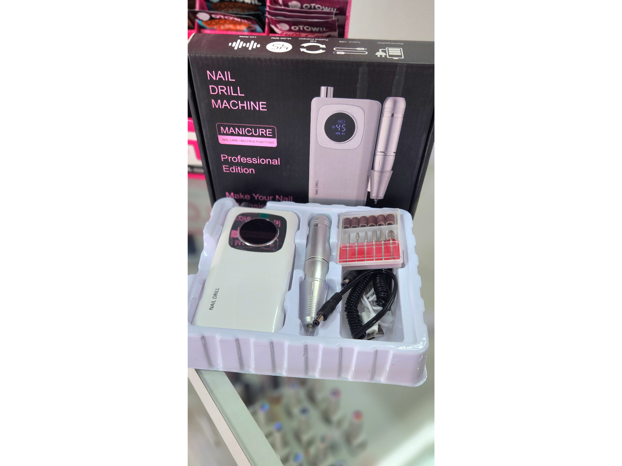 NAIL Drill Machine Torno 45.000 rpm