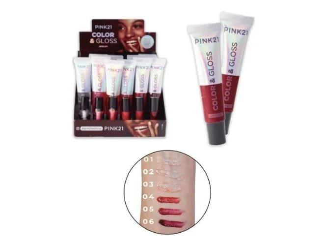 Pink 21 Lipgloss color & gloss
