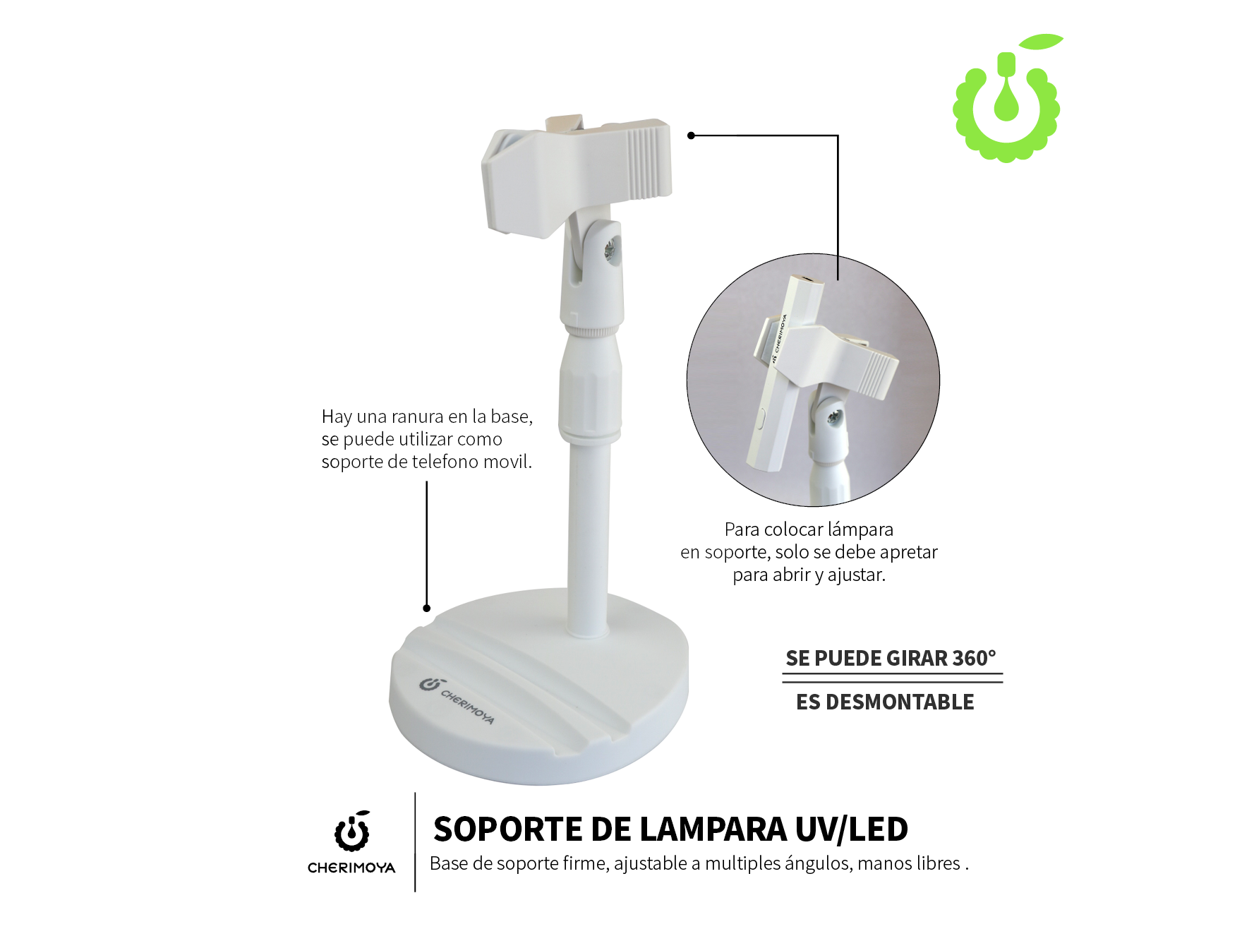 Soporte Mini Lampara Cherimoya