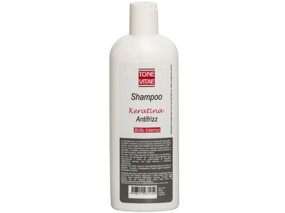 TONE VITAE Shampoo Keratina antifrizz X400g