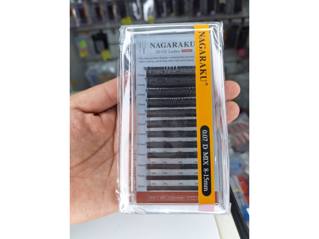 NAGARAKU TECNOLOGICAS  2D UU Eyeslashes 8-15mm mix