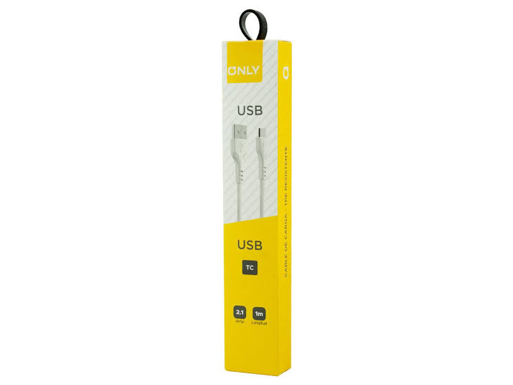 CABLE USB ONLY TIPO C 2.1A