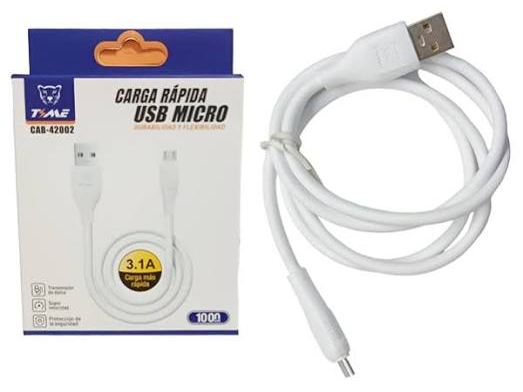 CABLE USB TIME 3.1A V8