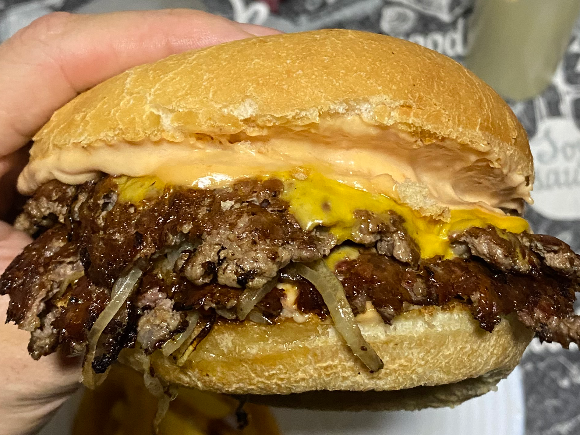 Oklahoma doble (con papas) de Mario's Burger