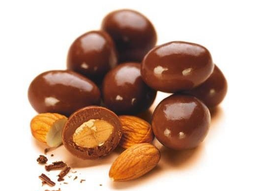 Almendras con chocolate