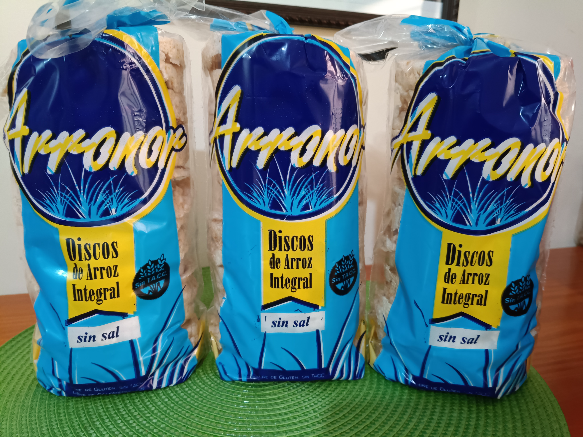 Discos de Arroz Sin Sal
