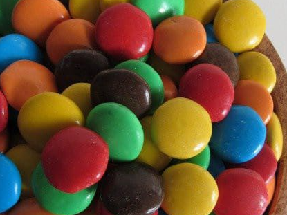 Lentejas de chocolate