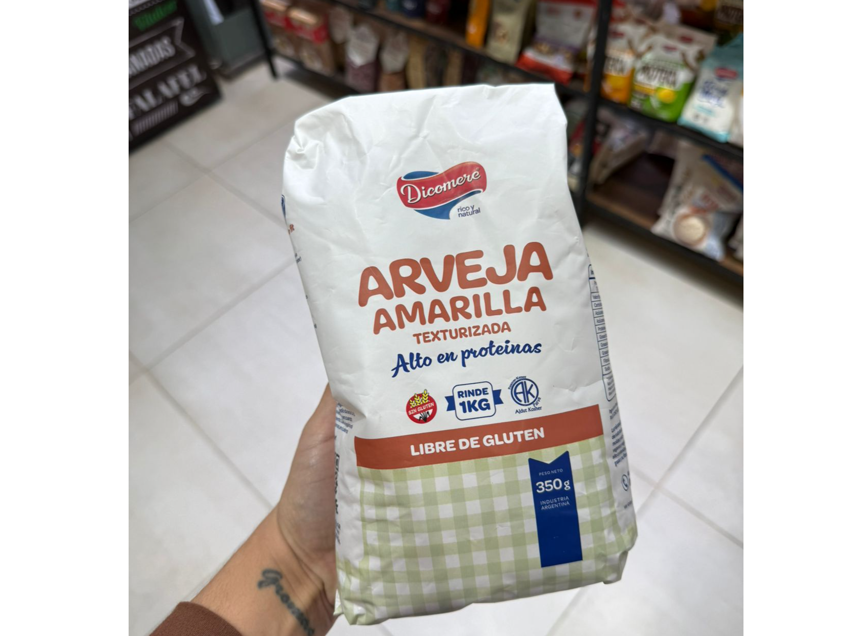 ARVEJA AMARILLA TEXTURIZADA