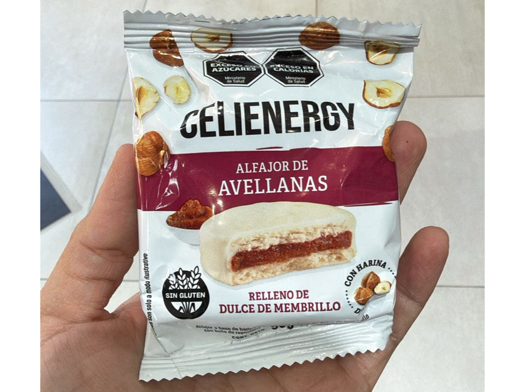 ALFAJOR DE AVELLANAS CELIENERGY