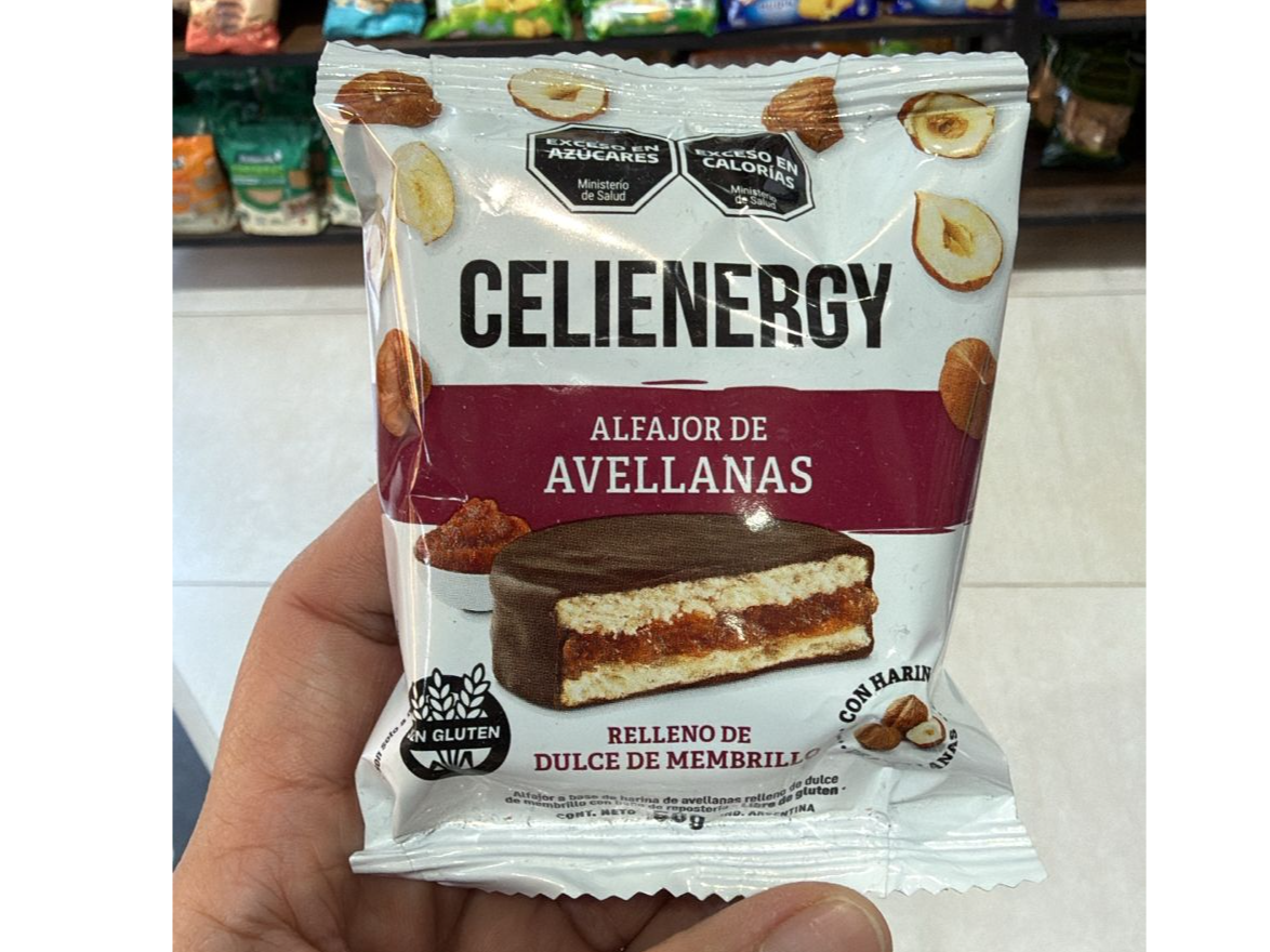 ALFAJOR DE AVELLANAS CELIENERGY