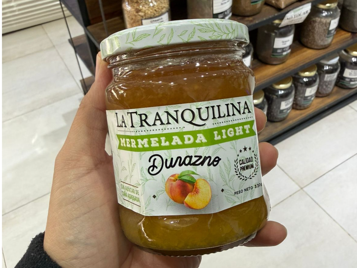 MERMELADA DE DURAZNO LA TRANQUILINA