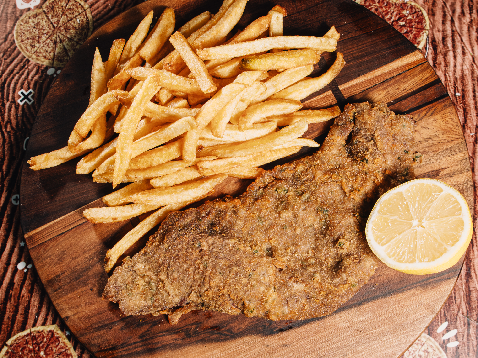 2 MILAS AL PLATO CON FRITAS O ENSALADA
